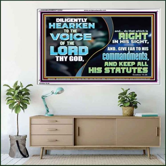 GIVE EAR TO HIS COMMANDMENTS AND KEEP ALL HIS STATUES  Eternal Power Acrylic Frame  GWAMAZEMENT12252  