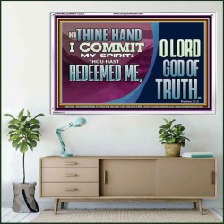 REDEEMED ME O LORD GOD OF TRUTH  Righteous Living Christian Picture  GWAMAZEMENT12363  "32X24"