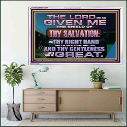 THY RIGHT HAND HATH HOLDEN ME UP  Ultimate Inspirational Wall Art Acrylic Frame  GWAMAZEMENT12377  "32X24"