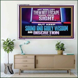 KEEP SOUND AND GODLY WISDOM AND DISCRETION  Church Acrylic Frame  GWAMAZEMENT12406  "32X24"