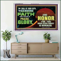 YOUR GENUINE FAITH WILL RESULT IN PRAISE GLORY AND HONOR  Children Room  GWAMAZEMENT12433  "32X24"