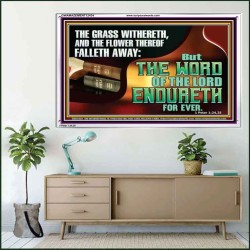 THE WORD OF THE LORD ENDURETH FOR EVER  Sanctuary Wall Acrylic Frame  GWAMAZEMENT12434  "32X24"
