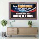 THOU ART RIGHTEOUS O LORD  Christian Acrylic Frame Wall Art  GWAMAZEMENT12702  