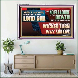 NO PLEASURE IN THE DEATH OF THE WICKED  Religious Art  GWAMAZEMENT12951  "32X24"