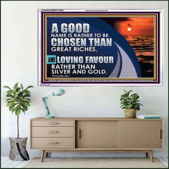 LOVING FAVOUR RATHER THAN SILVER AND GOLD  Christian Wall Décor  GWAMAZEMENT12955  