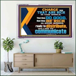 DO GOOD AND BE RICH IN GOOD WORKS  Religious Wall Art   GWAMAZEMENT12980  "32X24"