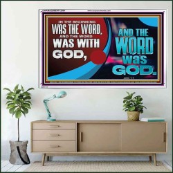 THE WORD OF LIFE THE FOUNDATION OF HEAVEN AND THE EARTH  Ultimate Inspirational Wall Art Picture  GWAMAZEMENT12984  "32X24"