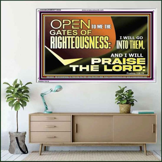 OPEN TO ME THE GATES OF RIGHTEOUSNESS  Children Room Décor  GWAMAZEMENT13036  