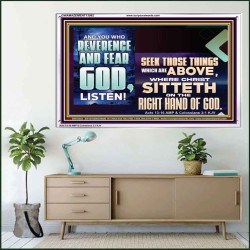 SEEK THOSE THINGS WHICH ARE ABOVE WHERE CHRIST SITTETH  Eternal Power Acrylic Frame  GWAMAZEMENT13062  "32X24"