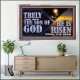 TRULY THIS WAS THE SON OF GOD HE IS RISEN FROM THE DEAD  Sanctuary Wall Acrylic Frame  GWAMAZEMENT13092  