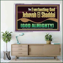 EVERLASTING GOD JEHOVAH EL SHADDAI GOD ALMIGHTY   Scripture Art Portrait  GWAMAZEMENT13101B  "32X24"