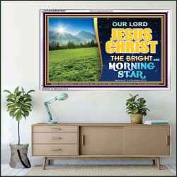 JESUS CHRIST THE BRIGHT AND MORNING STAR  Children Room Acrylic Frame  GWAMAZEMENT9546  "32X24"