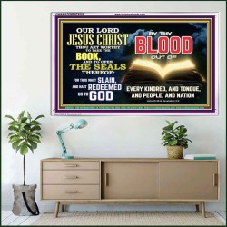 THOU ART WORTHY TO OPEN THE SEAL OUR LORD JESUS CHRIST  Ultimate Inspirational Wall Art Picture  GWAMAZEMENT9555  "32X24"