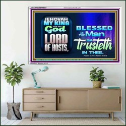 THE MAN THAT TRUSTETH IN THE LORD  Unique Power Bible Picture  GWAMAZEMENT9557  "32X24"