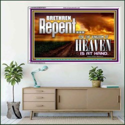 THE KINGDOM OF HEAVEN IS AT HAND  Children Room Acrylic Frame  GWAMAZEMENT9571  "32X24"