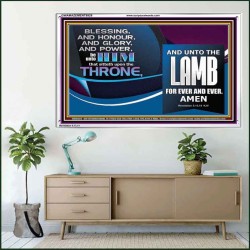 THE ONE SEATED ON THE THRONE  Contemporary Christian Wall Art Acrylic Frame  GWAMAZEMENT9929  "32X24"