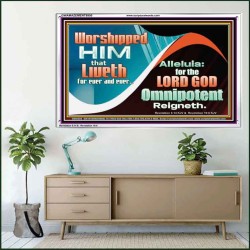 WORSHIP HIM THAT LIVETH FOR EVER AND EVER  Christian Paintings  GWAMAZEMENT9950  "32X24"