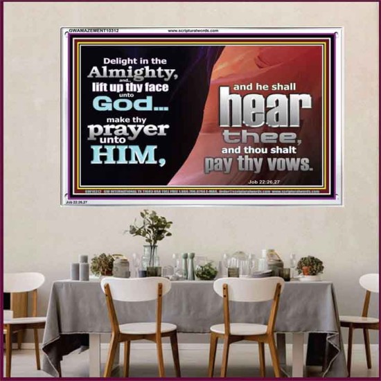 DELIGHT IN THE ALMIGHTY  Unique Scriptural ArtWork  GWAMAZEMENT10312  