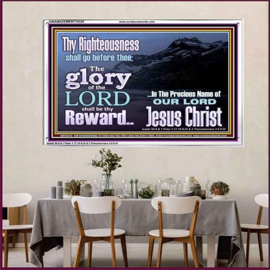 THE GLORY OF THE LORD WILL BE UPON YOU  Custom Inspiration Scriptural Art Acrylic Frame  GWAMAZEMENT10320  