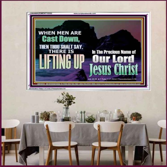 THOU SHALL SAY LIFTING UP  Ultimate Inspirational Wall Art Picture  GWAMAZEMENT10353  