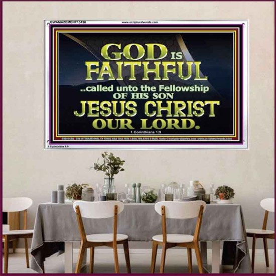 CALLED UNTO FELLOWSHIP WITH CHRIST JESUS  Scriptural Wall Art  GWAMAZEMENT10436  