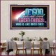 O GOD WHO HAS DONE GREAT THINGS  Scripture Art Acrylic Frame  GWAMAZEMENT10508  