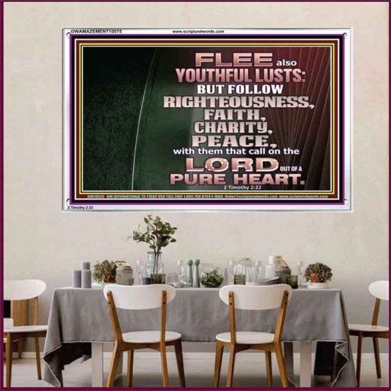 FOLLOW RIGHTEOUSNESS  Scriptural Wall Art  GWAMAZEMENT10575  