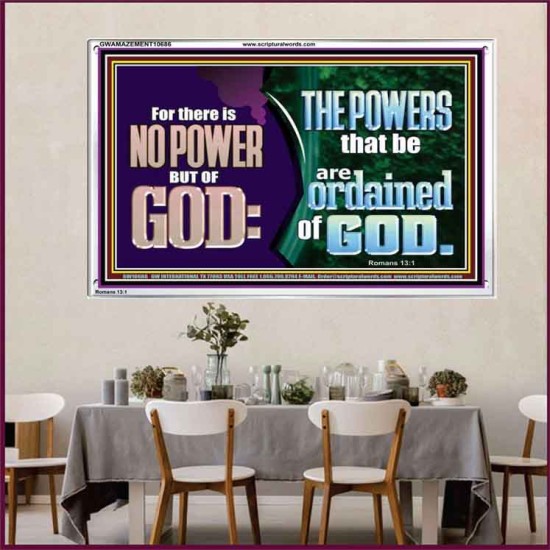 THERE IS NO POWER BUT OF GOD THE POWERS THAT BE ARE ORDAINED OF GOD  Church Acrylic Frame  GWAMAZEMENT10686  