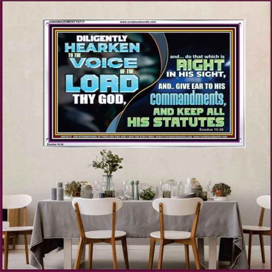 DILIGENTLY HEARKEN TO THE VOICE OF THE LORD THY GOD  Children Room  GWAMAZEMENT10717  