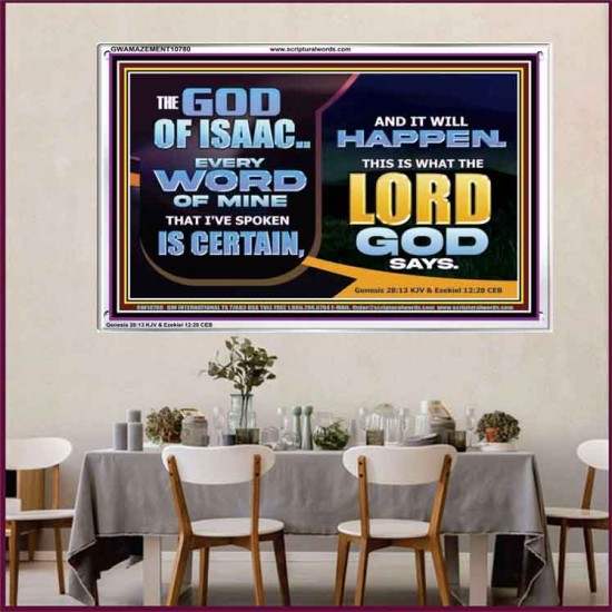 THE WORD OF THE LORD IS CERTAIN AND IT WILL HAPPEN  Modern Christian Wall Décor  GWAMAZEMENT10780  