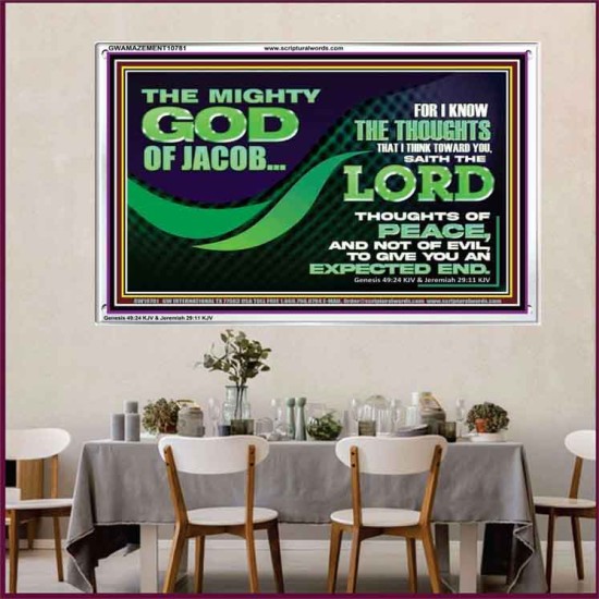 FOR I KNOW THE THOUGHTS THAT I THINK TOWARD YOU  Christian Wall Art Wall Art  GWAMAZEMENT10781  