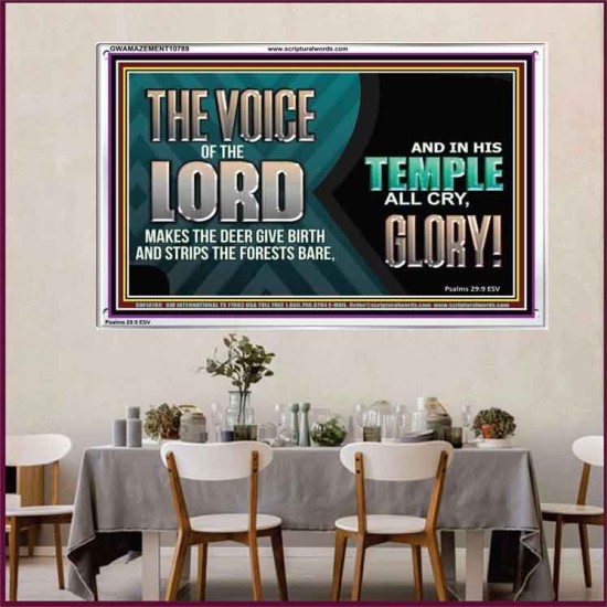 THE VOICE OF THE LORD MAKES THE DEER GIVE BIRTH  Art & Wall Décor  GWAMAZEMENT10789  