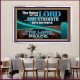 THE VOICE OF THE LORD GIVE STRENGTH UNTO HIS PEOPLE  Contemporary Christian Wall Art Acrylic Frame  GWAMAZEMENT10795  