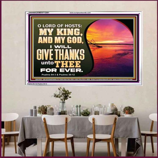 O LORD OF HOSTS MY KING AND MY GOD  Scriptural Portrait Acrylic Frame  GWAMAZEMENT12091  