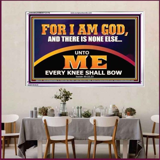 UNTO ME EVERY KNEE SHALL BOW  Scripture Wall Art  GWAMAZEMENT12176  