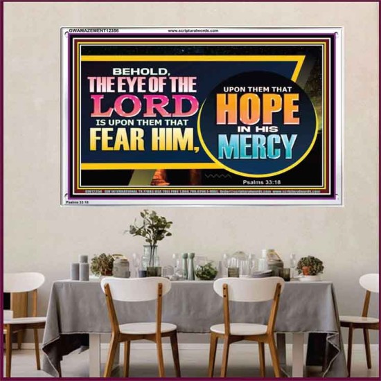 THE EYE OF THE LORD IS UPON THEM THAT FEAR HIM  Church Acrylic Frame  GWAMAZEMENT12356  