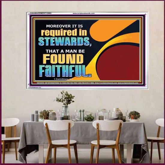 BE FOUND FAITHFUL  Scriptural Wall Art  GWAMAZEMENT12693  