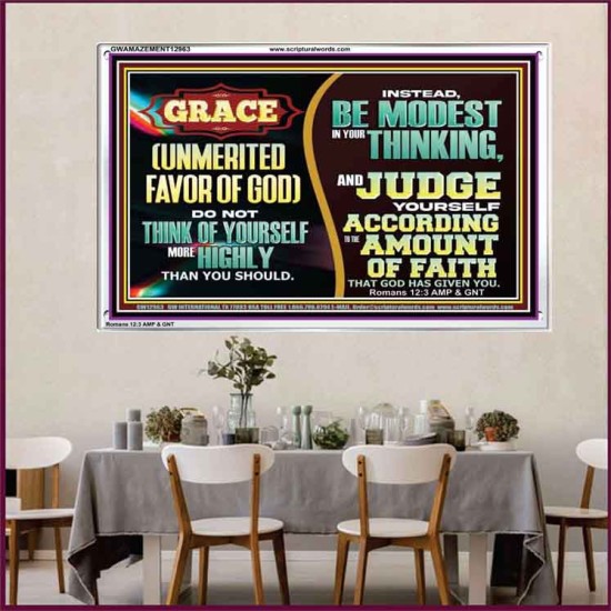 GRACE UNMERITED FAVOR OF GOD  Bible Scriptures on Love Acrylic Frame  GWAMAZEMENT12963  