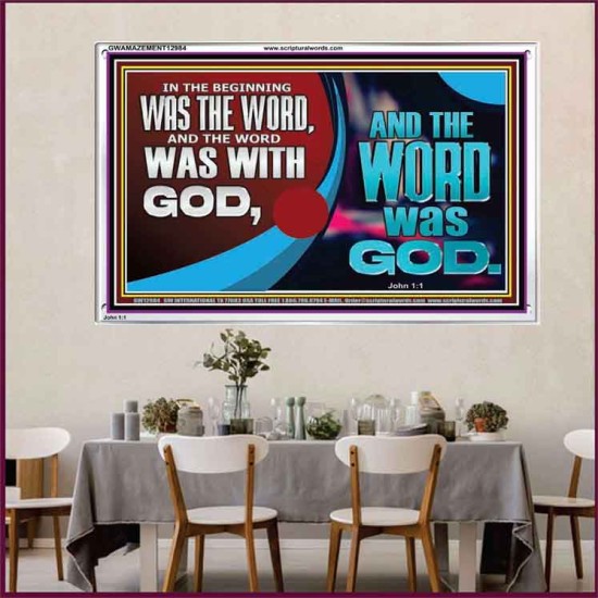 THE WORD OF LIFE THE FOUNDATION OF HEAVEN AND THE EARTH  Ultimate Inspirational Wall Art Picture  GWAMAZEMENT12984  