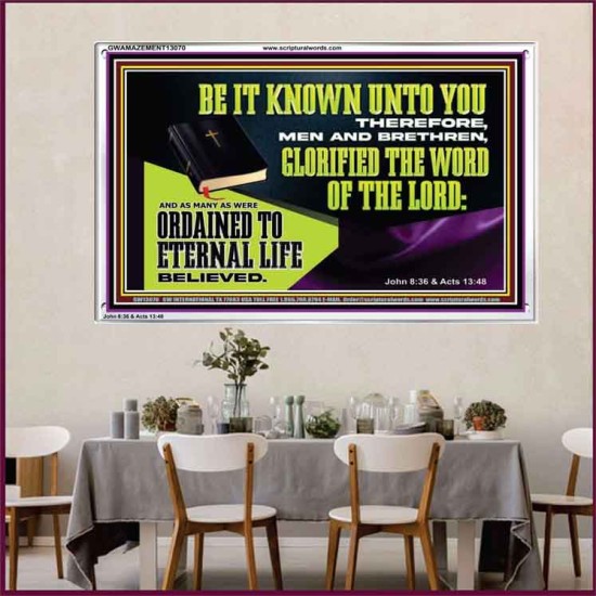 GLORIFIED THE WORD OF THE LORD  Righteous Living Christian Acrylic Frame  GWAMAZEMENT13070  