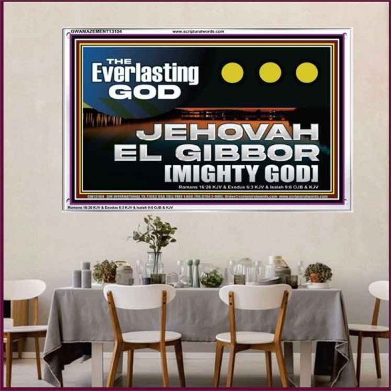 EVERLASTING GOD JEHOVAH EL GIBBOR MIGHTY GOD   Biblical Paintings  GWAMAZEMENT13104  