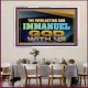 EVERLASTING GOD IMMANUEL..GOD WITH US  Contemporary Christian Wall Art Acrylic Frame  GWAMAZEMENT13105  