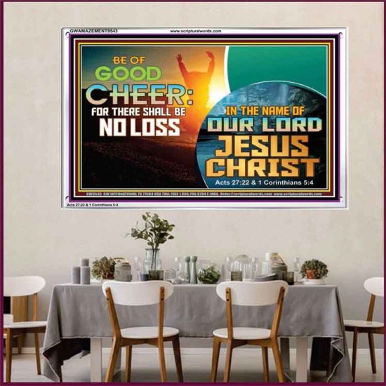 THERE SHALL BE NO LOSS  Righteous Living Christian Acrylic Frame  GWAMAZEMENT9543  