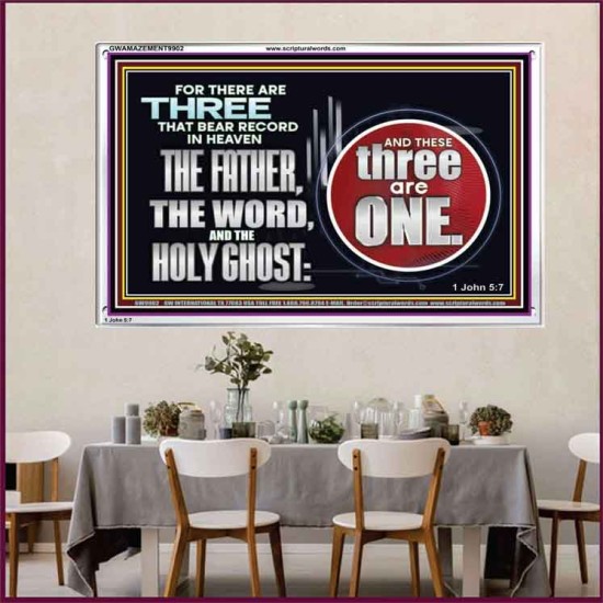 THE THREE THAT BEAR RECORD IN HEAVEN  Modern Wall Art  GWAMAZEMENT9902  