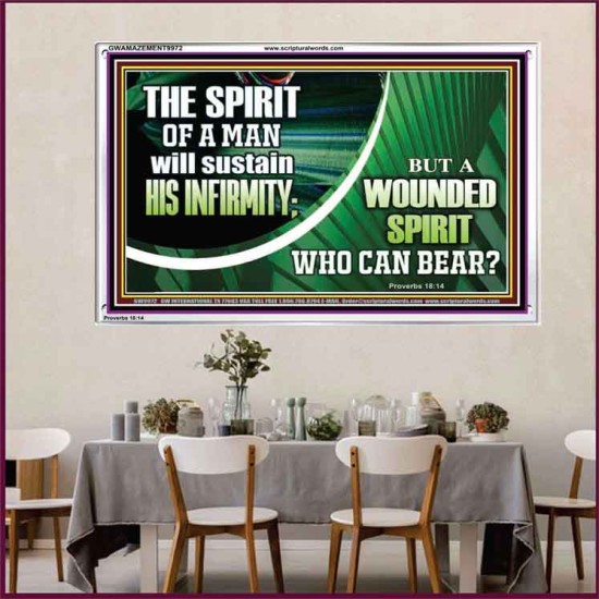 A WOUNDED SPIRIT WHO CAN BEAR?  Sciptural Décor  GWAMAZEMENT9972  