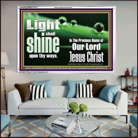 THE LIGHT SHINE UPON THEE  Custom Wall Décor  GWAMAZEMENT10314  