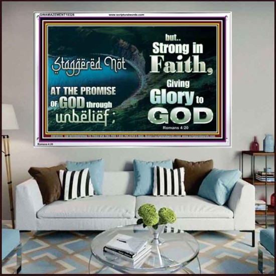 STAGGERED NOT AT THE PROMISE  Art & Décor Acrylic Frame  GWAMAZEMENT10326  