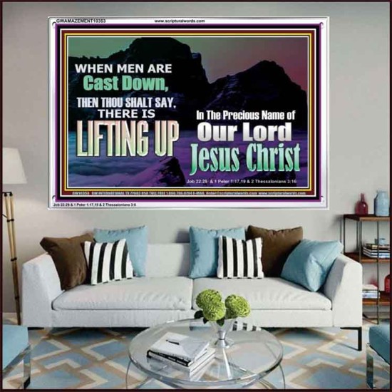 THOU SHALL SAY LIFTING UP  Ultimate Inspirational Wall Art Picture  GWAMAZEMENT10353  