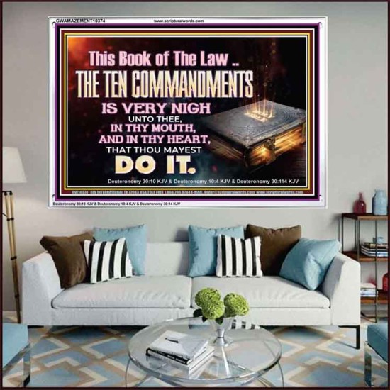 KEEP THE TEN COMMANDMENTS FERVENTLY  Ultimate Power Acrylic Frame  GWAMAZEMENT10374  