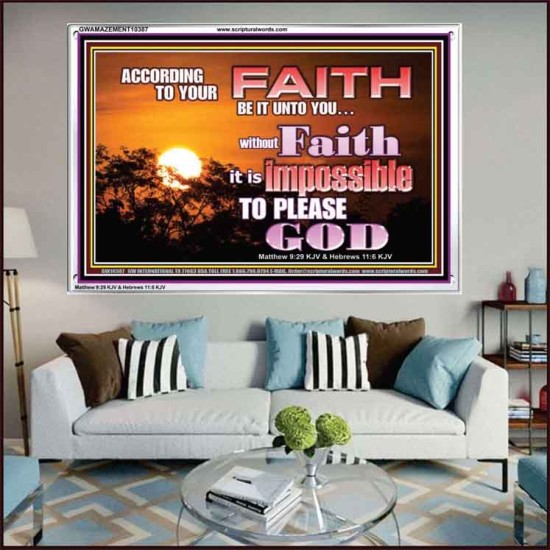 ACCORDING TO YOUR FAITH BE IT UNTO YOU  Children Room  GWAMAZEMENT10387  